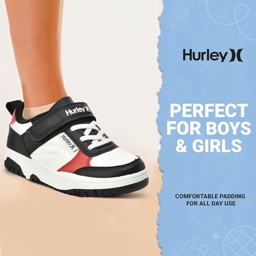 Hurley Kids Sneaker Rexx with Adjustable Strap, Perfect for Any Activity, All Comfort and Support - Boys and Girls3