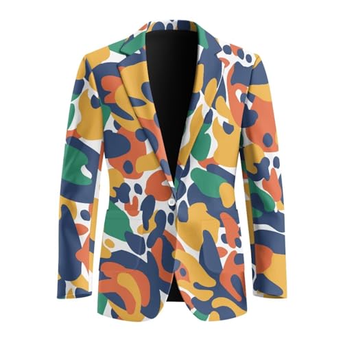 One Button Suit Blazers for Men Casual Coat with Lining, Comfort, Breathable, for Business, Gathering4