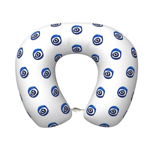 Almohada de viaje de espuma viscoelástica negra ajustable