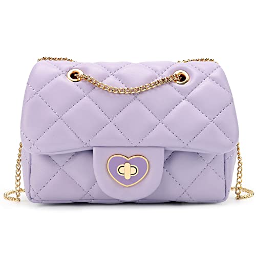 Image of mibasies Kids Purse Toddler Gifts for Little Girls Crossbody Purses Presents, A2 Purple, Medium, Medium