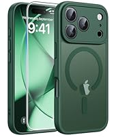 FNTCASE for iPhone 17 Pro Case: Magnetic Frosted Translucent Matte Military Grade Shockproof Slim Cover | Full Covered Camera Protection | Slim Drop Proof Durable Protective Cases