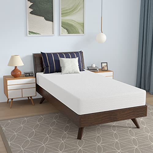Image of PayLessHere Memory Foam Mattress Cooling Gel Bamboo Charcoal Infused 8 inch CertiPUR-US Certified Breathable Bed Mattress Supportive & Pressure Relief,Fiberglass Free,White Twin