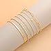 DEARMAY 14K Gold Plated Bracelets Set for Womens Trendy Waterproof Dainty Gold Jewelry Fashion Stackable Beaded Figaro Herringbone Paperclip Link Box Chain Bracelet Pack Stack Gifts