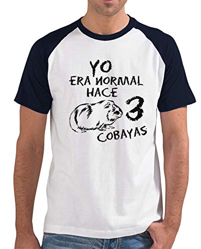 latostadora - Camiseta Manga Corta Yo Era para Hombre Azul Marino L