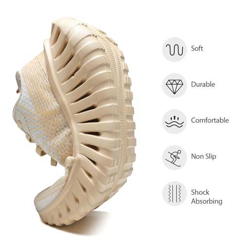 Image of GSLMOLN Wowen Walking Shoes Casual Shoes Breathable Walking Sneakers for Workouts Cushioned Flexible Womens Shoes Training Fashion Sneakers