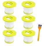 PCL704 Filter Replacement for Ryobi ONE+ 18V Handheld Vacuum PCL704, PCL705, PCL705B PCL700 Series, Compare to Part # A32HFOO A32F05N, 6 Pack PCL704 Vacuum Filters Set
