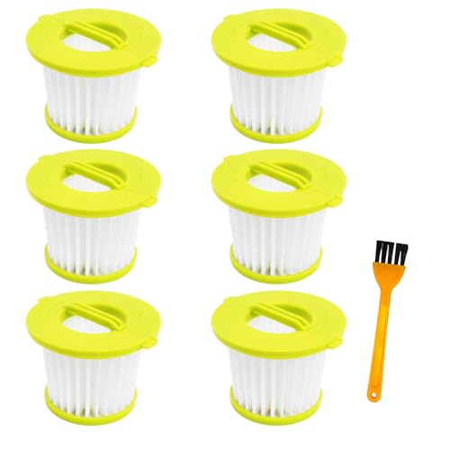 PCL704 Filter Replacement for Ryobi ONE+ 18V Handheld Vacuum PCL704, PCL705, PCL705B PCL700 Series, Compare to Part # A32HFOO A32F05N, 6 Pack PCL704 Vacuum Filters Set