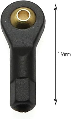 Miniatura 2 de Maxmoral 10 unids titular de la cabeza de la bola del extremo de la barra de acoplamiento M2 rótula de la articulación del soporte de la rótula de