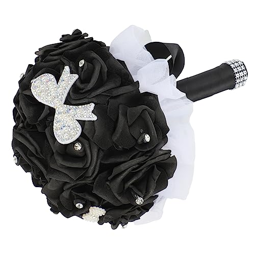 ULDIGI Holding Flowers Artificial Flower Bouquet Bridal Flower Simulation Flower Bouquet Bridal Bouquet Flowers Wedding Decoration Wedding Bouquets for Bride Wedding Decor Supply