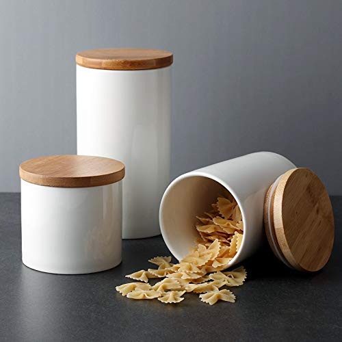 Frascos Herméticos De Cerámica De Cocina para Alimentos Diversos, Café, Té, Leche En Polvo, Frascos De Almacenamiento De Condimentos 3 Piezas
