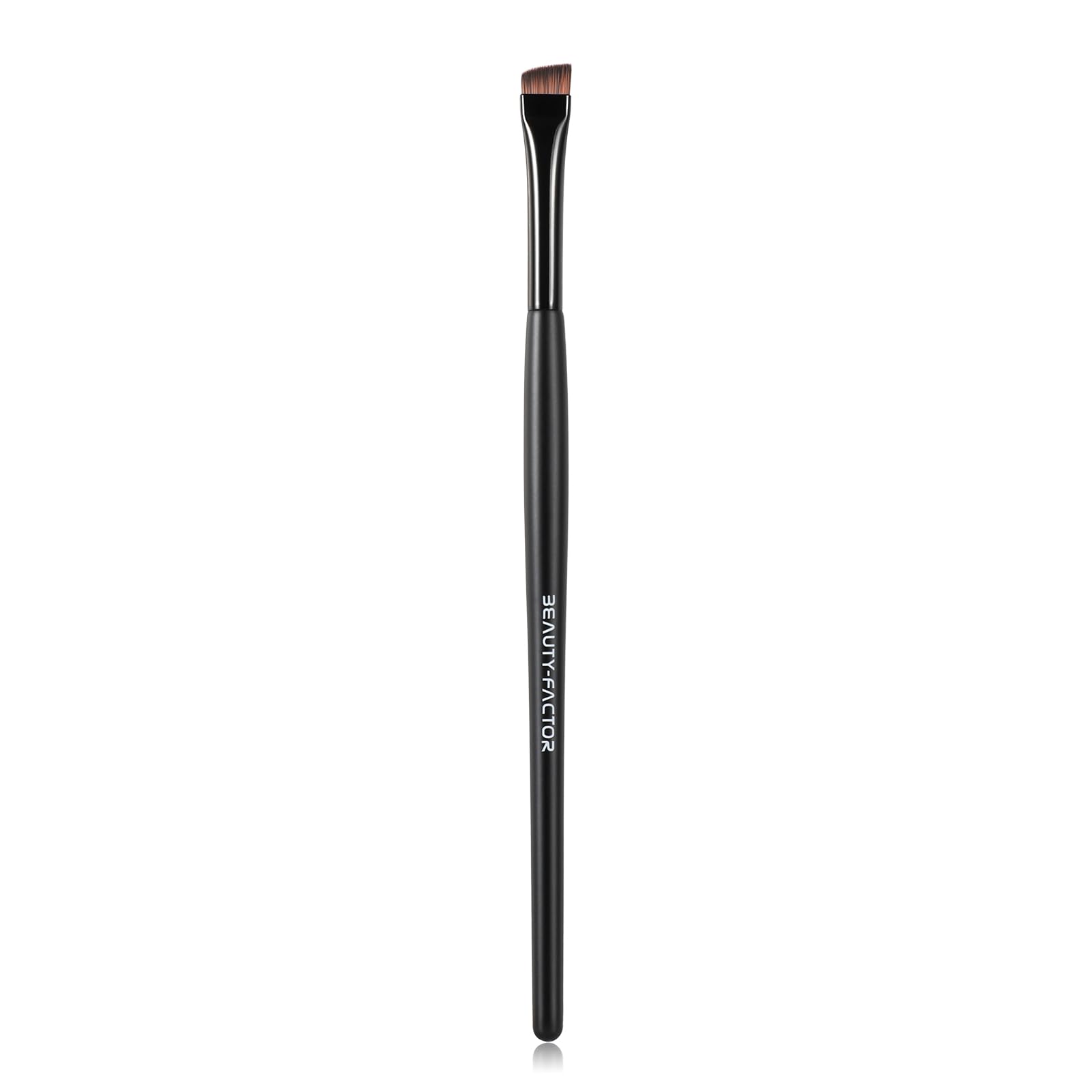 Eyebrow Brush for Groomed Brows - Professional Angled Brush and Spoolie for Precise Application, Blending, and Shaping of Brow Pencils, Powders, and