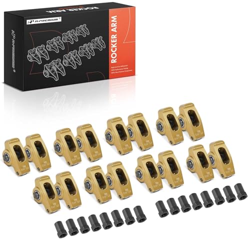 A-Premium 16PC Aluminum Roller Rocker Arms Kit 1.5 Ratio 7/16