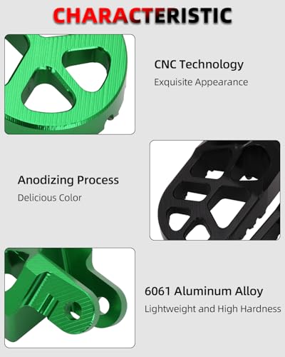 Image of JFG RACING Dirt Bike Foot Pegs for KLX250 /KLX250S /KLR650 /KLX300R /XR650L