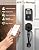 Keyless Entry Door Lock with 2 Handles, Tinewa Electronic Keypad Deadbolt, Auto-Locking, Anti-Peeping Password, Digital Smart Code Door Lock, Front Door Handle Sets, Matte Black