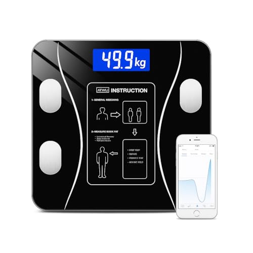 Balança Corporal Bioimpedância Premium Com Visor Inteligente Bluetooth Composição Corporal Peso Controle da Sua Saúde Completo Com Aplicativo