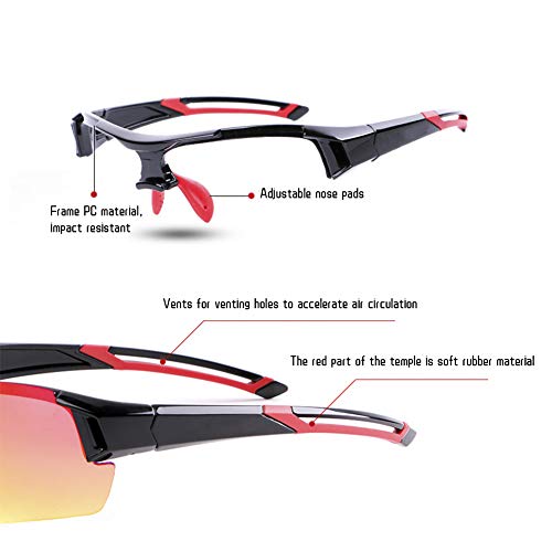 Gafas de bicicleta ligeras y gafas de sol para correr o pescar 2