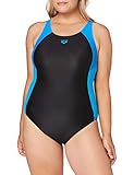 ARENA Damen Ren One Piece Badeanzug, Black-Pix Blue-Turqu, 40