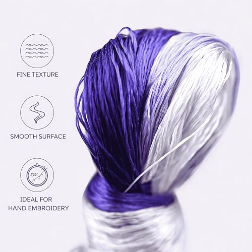 Image of MIINGGUXIUYI Mulberry Silk Floss Embroidery Thread Floss-Cross Stitch Threads China Silk Woven Jewelry Threads DIY Sewing Kits (83)