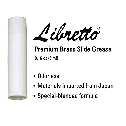 Libretto Trumpet (Cornet) Slide Grease (5 ml), Thick and Sticky, Designed to Smoothly