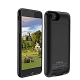 iPhone 8 Plus / 7 Plus / 6 Plus / 6S Plus Battery Case, F.Dorla 4200mAh Ultra Thin Extended Rechargeable Apple Battery Power Bank Slim Charger Case with Magnet Bracket 5.5 inch (Black)