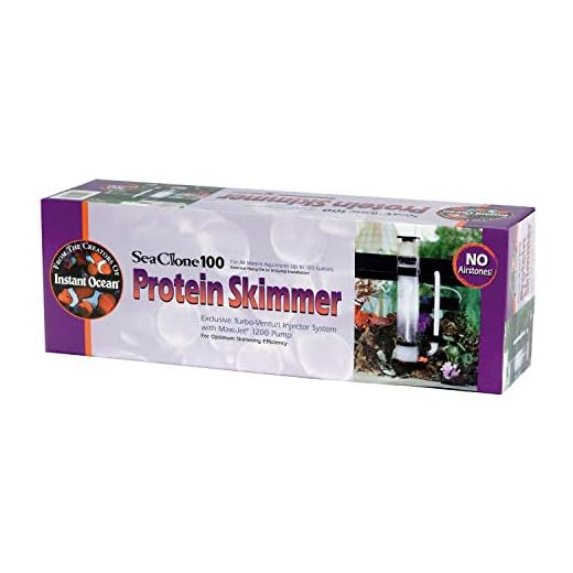 Instant Ocean SeaClone 100 Protein Skimmer, For Optimum Skimming Efficiency