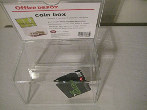 Caja transparente para papeletas o monedas Office Depot miniatura 2