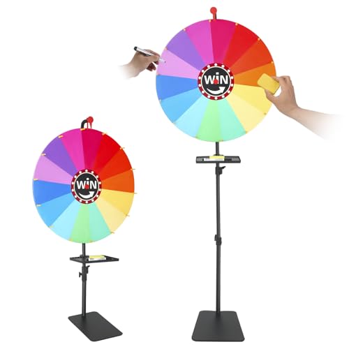 Hoyiyobi Ruota della fortuna da 24" con supporto regolabile in