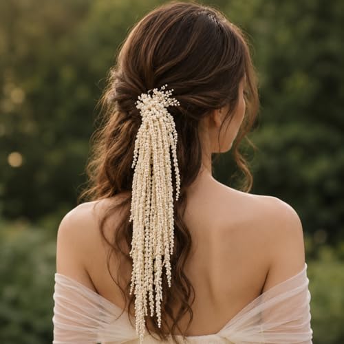 15 piezas flores secas de Amaranto colgantes de 23 pulgadas miniatura 5