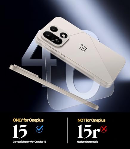 Image of Lensarmor Compatible with OnePlus 15 Back Membrane Protector (1 Pack) - Premium Matte Skin Film, Scratch Resistant, Bubble-Free Application & Case-Friendly Design
