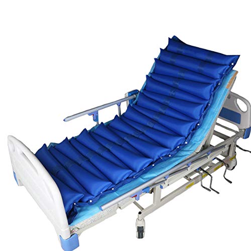 Mr.LQ Colchón Lateral, colchón de Aire específico para el Paciente, colchón antiescaras Tipo Jet,Blue,200x90cm