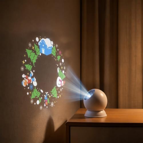 Ocean Projector Lamp, Wave Light & Christmas Pattern Galaxy Star Projector