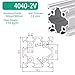 GTPBAO 4040V Double Slot Aluminum Extrusion Profile 6.2mm Slot 40x40mm Square Column Rail Industrial Framework Material Rack Extruded Rail(1000mm 39.37