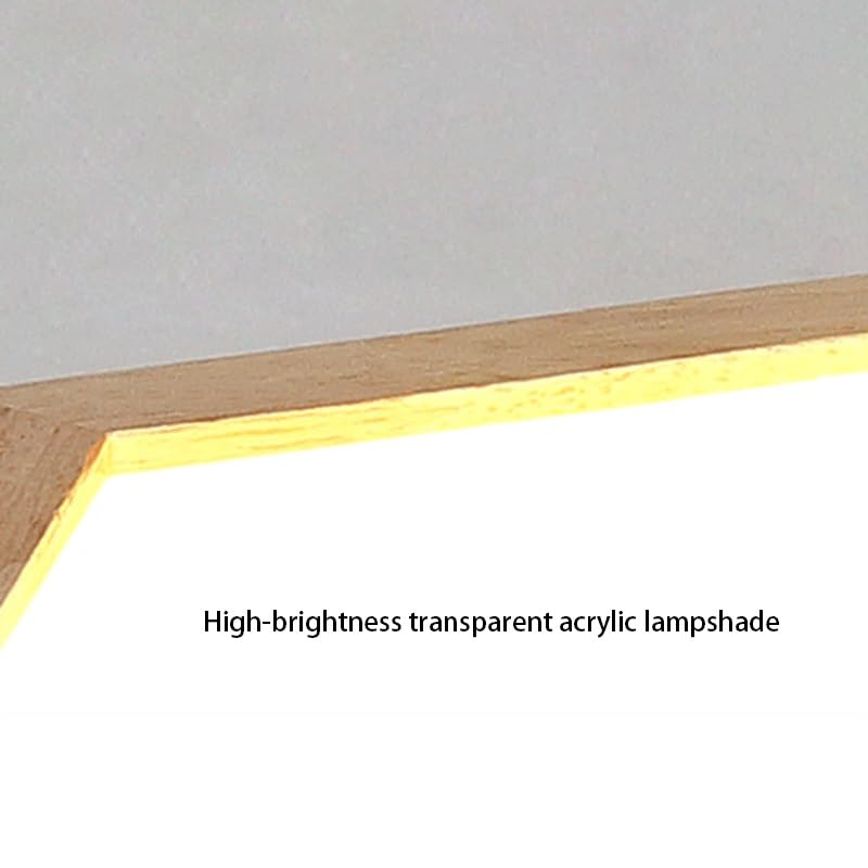 Plafonnier LED hexagonal pour couloir sombre et bas de plafond