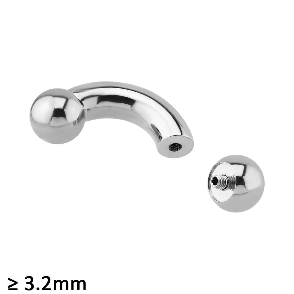 Inoki - Barbell aus gebogenem Stahl mit Kugeln