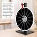Pionites 12 Inch 14 Slots Prize Wheel Tabletop or Wall Mount Fortune Spin with Dry Erase Marker and Eraser for Engaging Home Parties, Trade Show, Carnival Events (12'' Black)