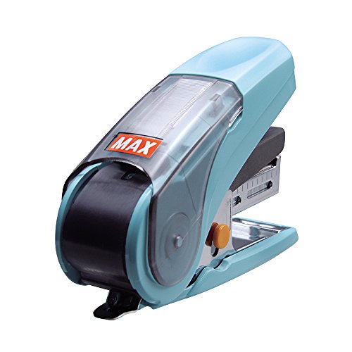 Agrafeuse Max Style Sakuri de bureau 20 feuilles bleu clair compacte