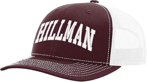 Hillman College Pop Culture Golf Hat, Maroon & White