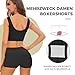 SIHOHAN Boxershorts Damen Baumwolle Radlerhose Damen Kurz für Kleid Bauchweg Unterhosen Nahtlos Unterziehhose Doppelter Schritt Panties (Schwarz+Weiß+Beige,S)
