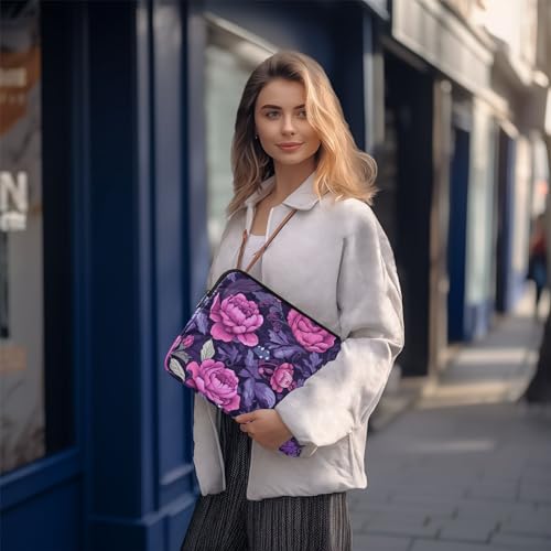 Funda para portátil 13-14 pulgadas con diseño floral miniatura 7