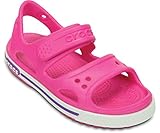 crocs Kids' Crocband II Sandal (Toddler/Little Kid/Big Kid), Neon Magenta/Neon Purple, 9 M US Toddler