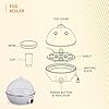 amazon basics Electric Egg Boiler | 3 Boiling Modes | Automatic Operation | Overheat Protection | 75ml | Plastic | White #3