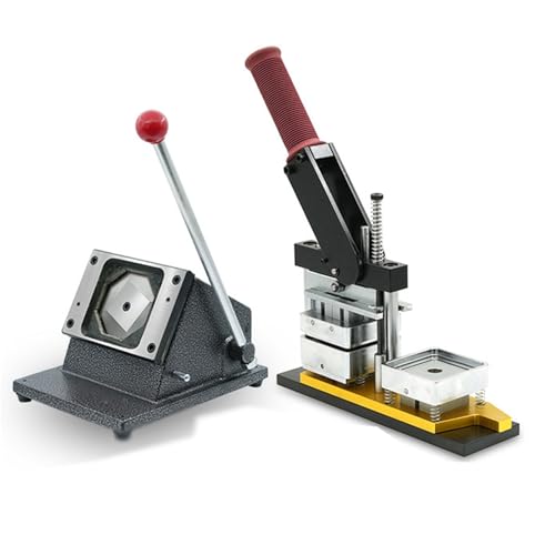 Square Fridge Magnet Maker Machine DIY Photo Magnet Making Machine+Paper Cutter+1000pcs Materials(3.2 * 3.2in kit 1000pcs Materials)