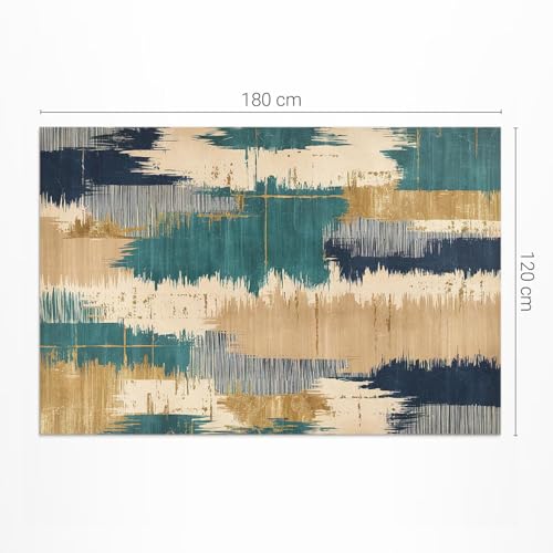 Tapis en vinyle 120x180 cm rectangle extérieur à taches abstraites - 4