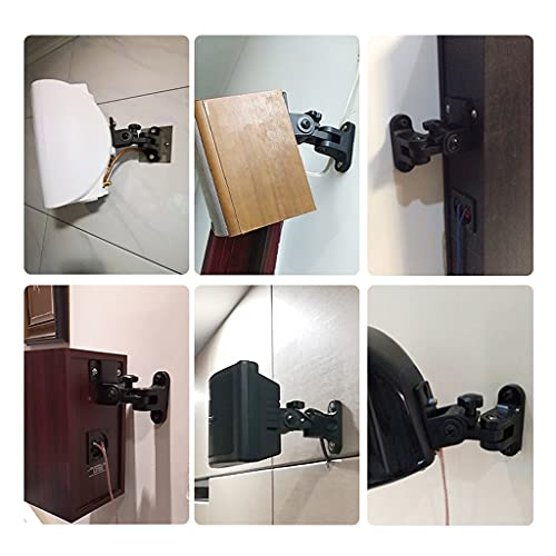 Racks de Altavoces, Soporte de Audio Soporte de pared de altavoz Soporte de altavoz de doble altavoz de sonido envolvente Altavoz de ajuste múltiple Estante de altavoz de tamaño universal, puede lleva