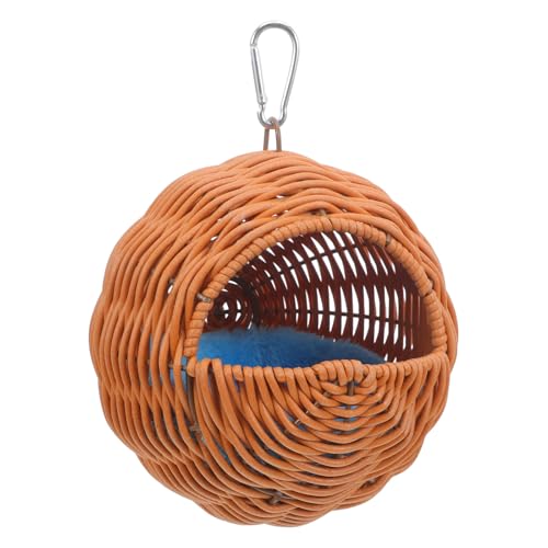 LIGHTAOTAO Nido Colgante para Ninfas y Pájaros Pequeños con Diseño Ahuecado y Cojín de Felpa para Incubación en Jaulas Escalonadas de Plástico Resistente