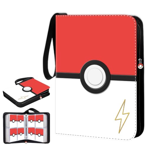 ShrewdYuya 3D Card Binder 4 Pocket, 440 Embossed Cover Trading Card Album - image 1