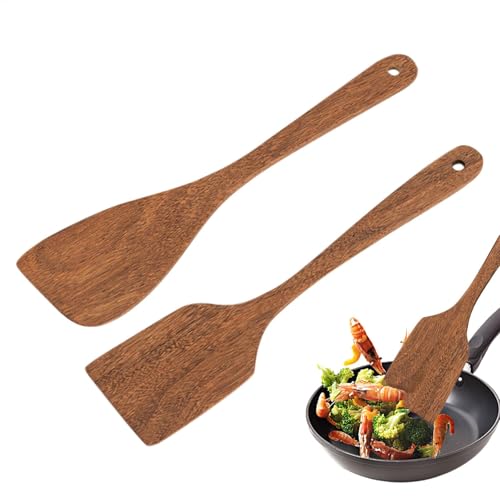 Tornitore di legno, Utensili da cucina in legno antiaderente, Spatola da cucina portatile, Spatola in legno duro, Utensili da cucina per pesce, Utensili da cucina per uova, Pinna per pancake, Spatola