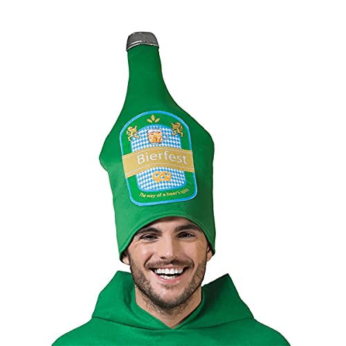 Fasent-Party® Grüner Bier Flaschen Hut für Oktoberfest (Bierhut) Cover
