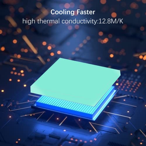 Image of Thermal Pad 12.8 W /mK, Thermalright BSFF Silicone Thermal Pads 80x40x1mm, High Temperature Resistance and Non Conductive for Laptop Heatsink /GPU /CPU /LED Cooler (1MM)