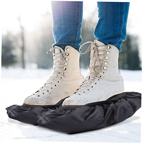 Gafoki 2 Pairs Ice Skates Roller Hockey Soakers For Figure Skates Skateboard Protective Gear Figure Hockey Guards Ice Hockey Covers Roller Skating Shoe Covers Breathable Shoes Cover Puck #TOP2